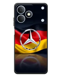 Чехол для Realme Note 80 с картинкой «Mercedes — флаг Германии»