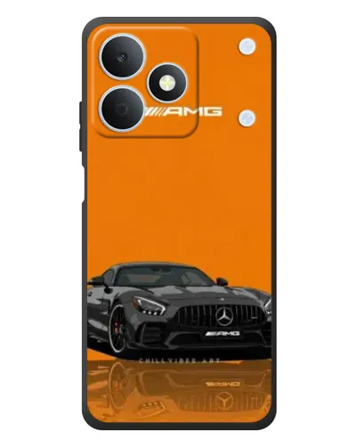 Чехол для Realme Note 80 с картинкой «Оранжевый Mercedes AMG»