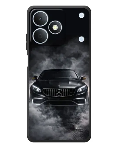 Чехол для Realme Note 80 с картинкой «Mercedes в дыму»