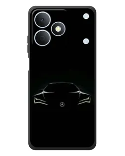 Чехол для Realme Note 80 с картинкой «Mercedes — силуэт авто»