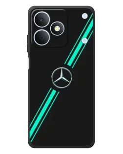 Чехол для Realme Note 80 с картинкой «Спортивные линии Mercedes»