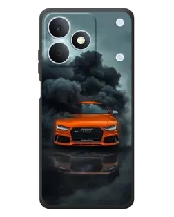 Чехол для Realme Note 80 с картинкой «Audi в облаках дыма»