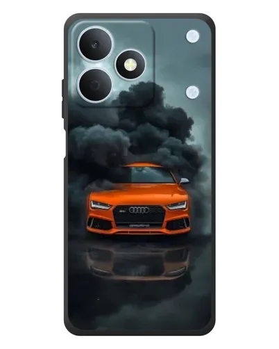 Чехол для Realme Note 80 с картинкой «Audi в облаках дыма»