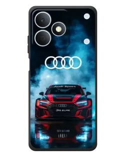 Чехол для Realme Note 80 с картинкой «Audi Sport — неон»