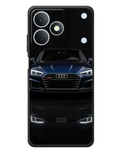 Чехол для Realme Note 80 с картинкой «Audi — ночное отражение»