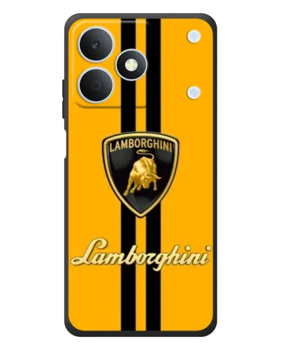Чехол для Realme Note 80 с картинкой «Lamborghini Stripe желтый»