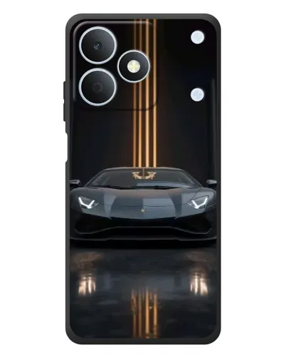 Чехол для Realme Note 80 с картинкой «Lamborghini золотые линии»