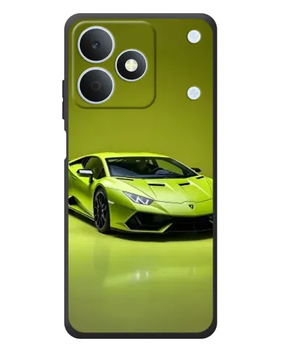 Чехол для Realme Note 80 с картинкой «Салатовый Lamborghini Huracan»