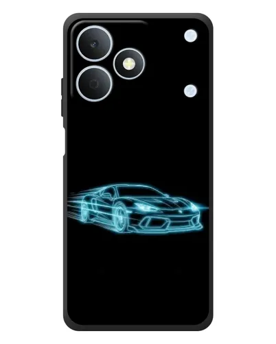 Чехол для Realme Note 80 с картинкой «Неоновый контур Lamborghini»