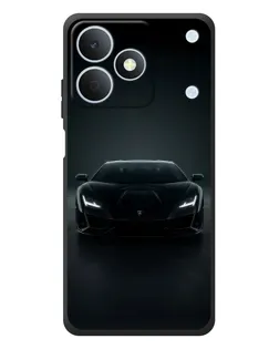 Чехол для Realme Note 80 с картинкой «Черный Lamborghini Aventador»