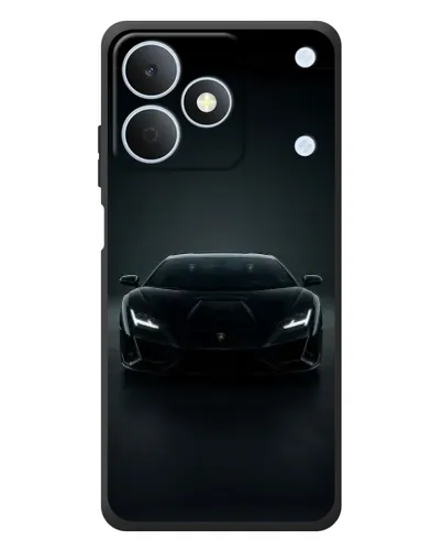 Чехол для Realme Note 80 с картинкой «Черный Lamborghini Aventador»