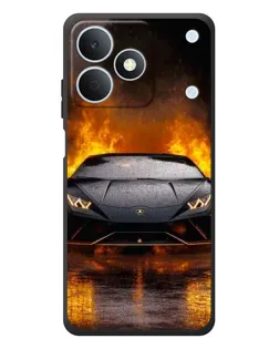Чехол для Realme Note 80 с картинкой «Lamborghini в огне»