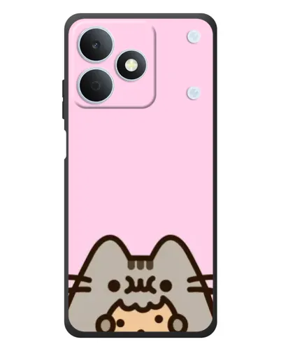Чехол для Realme Note 80 с картинкой «Pusheen и печенье»
