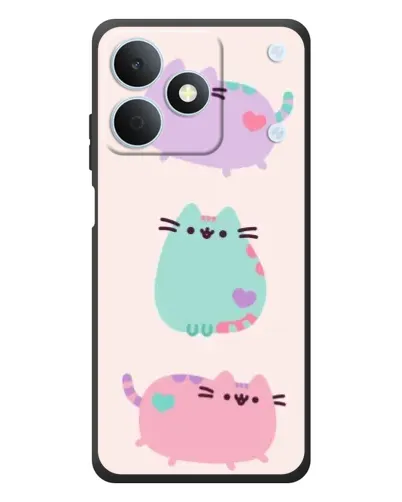 Чехол для Realme Note 80 с картинкой «Pusheen трио»