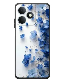 Чохол для Realme Note 80 з картинкою «Блакитний квітковий каскад»
