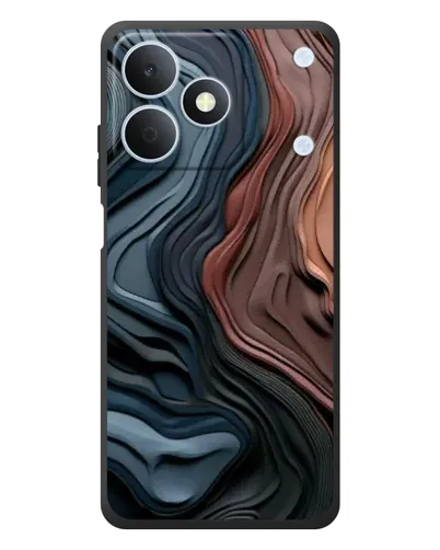 Чохол для Realme Note 80 з картинкою «Кольорові хвилі каньйону»