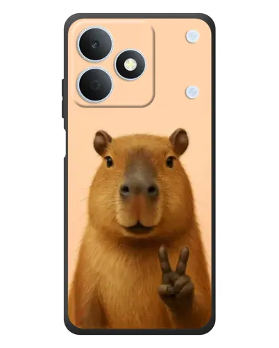 Чехол для Realme Note 80 с картинкой «Капибара виктория»