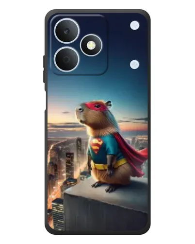 Чехол для Realme Note 80 с картинкой «Капи-мен супергерой»