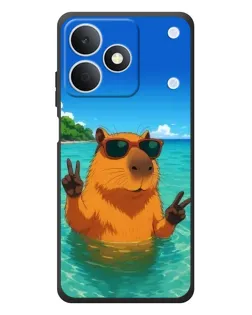 Чехол для Realme Note 80 с картинкой «Морская капибара»