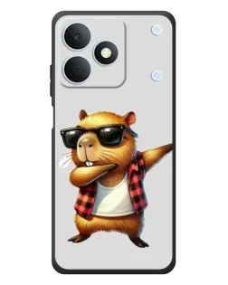 Чехол для Realme Note 80 с картинкой «Капибара рэпер даб»