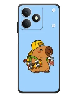 Чехол для Realme Note 80 с картинкой «Капибара на скейте»