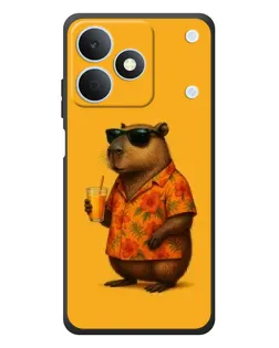 Чехол для Realme Note 80 с картинкой «Капибара на отдыхе»