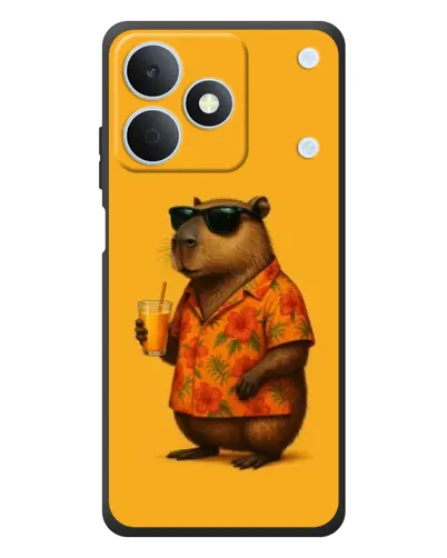 Чехол для Realme Note 80 с картинкой «Капибара на отдыхе»