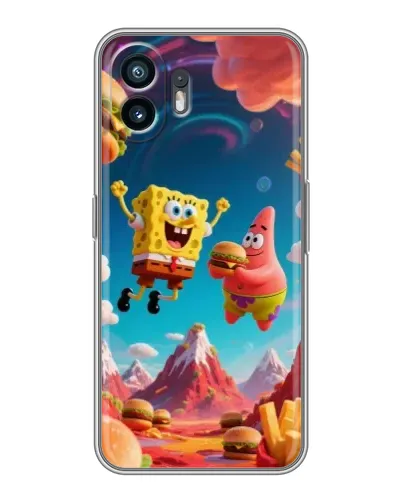 Чехол для Realme P3 Lite с картинкой «Космический фастфуд»