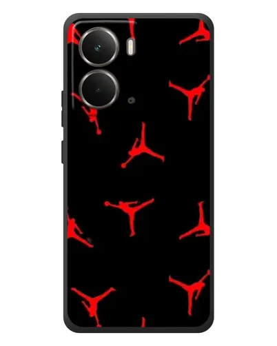 Чохол для RealMe P3 з картинкою «Jordan Red Pattern»