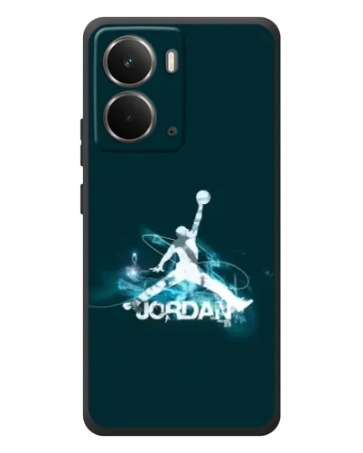 Чохол для RealMe P3 з картинкою «Jordan Blue Fire»