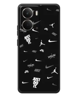 Чохол для RealMe P3 з картинкою «Nike Black Pattern»
