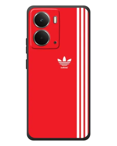 Чехол для RealMe P3 с картинкой «Красный минимализм Adidas»
