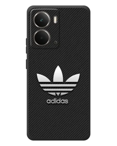 Чехол для RealMe P3 с картинкой «Adidas Карбоновая текстура»