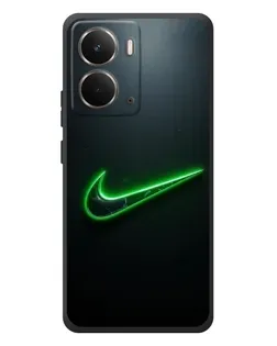 Чехол для RealMe P3 с картинкой «Неоновый контур Nike»