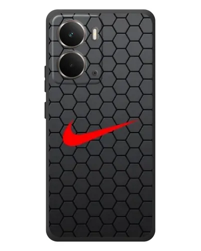 Чохол для RealMe P3 з картинкою «Nike — карбонова сітка»