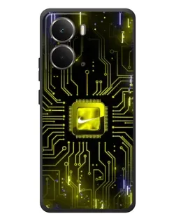 Чохол для RealMe P3 з картинкою «Nike — золота іскра»