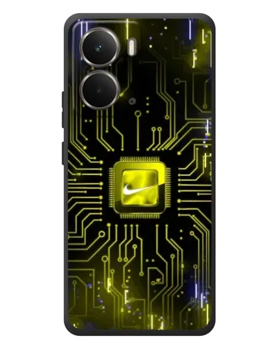 Чохол для RealMe P3 з картинкою «Nike — золота іскра»