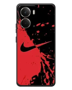 Чохол для RealMe P3 з картинкою «Червоні бризки Nike»