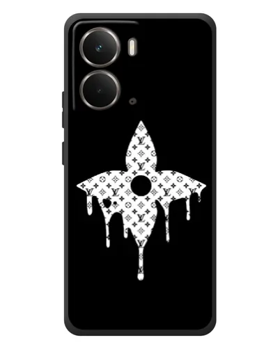 Чехол для RealMe P3 с картинкой «Цветочная монограмма»