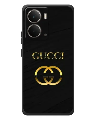 Чохол для RealMe P3 з картинкою «Золотий логотип Gucci»