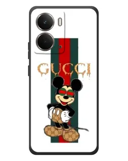Чохол для RealMe P3 з картинкою «Міккі Маус Gucci — смуги»