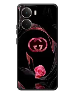 Чохол для RealMe P3 з картинкою «Gucci — неонова троянда»