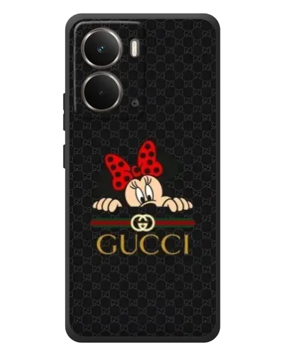 Чохол для RealMe P3 з картинкою «Мінні Маус Gucci — чорний»