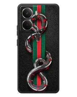 Чохол для RealMe P3 з картинкою «Gucci — змія на смузі»