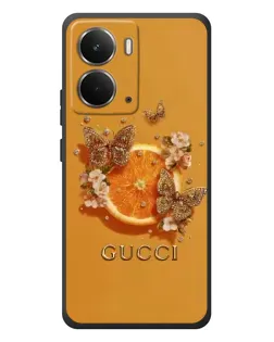 Чохол для RealMe P3 з картинкою «Gucci — золоті метелики»