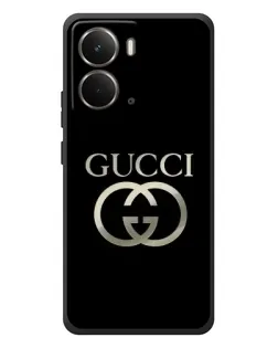 Чохол для RealMe P3 з картинкою «Gucci — золото на чорному»