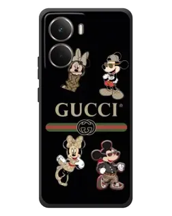 Чохол для RealMe P3 з картинкою «Gucci — герої Disney та монограма»