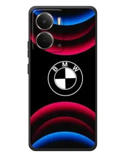 Чохол для RealMe P3 з картинкою «Логотип BMW та неонові дуги»