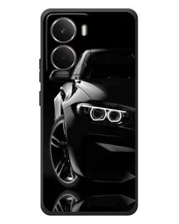 Чохол для RealMe P3 з картинкою «Чорна BMW — профіль»
