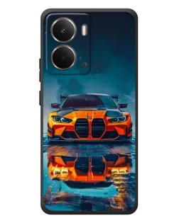 Чохол для RealMe P3 з картинкою «BMW — золота емблема»